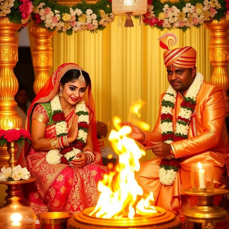 Hindu wedding and engagement Vedic poojai with priests in Rameswaram — ShubhaKarma